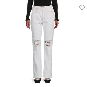 We wore what NWT Icon Ripped white jeans